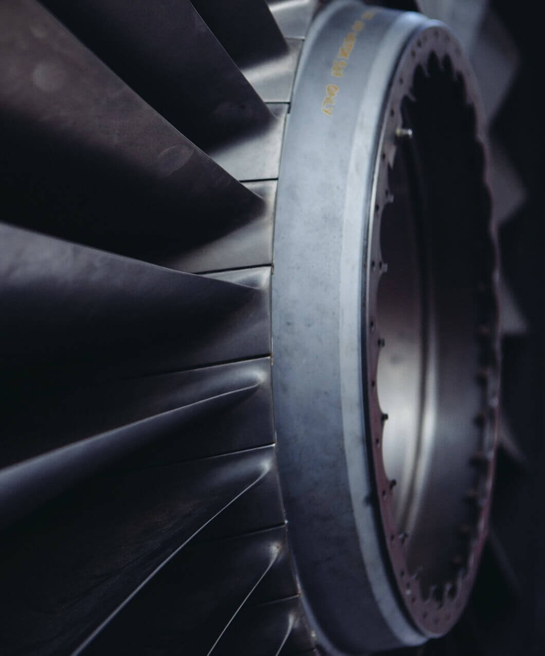 Close-up image of an industrial ventilation fan