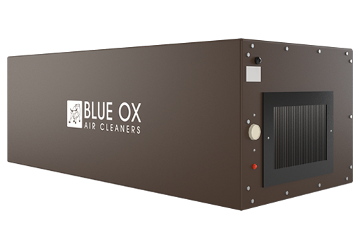 The Blue Ox OX1100 air filtration system in the color brown.