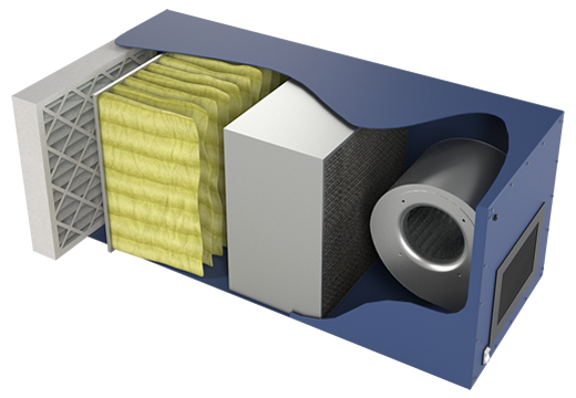 Industrial air purification shop systems